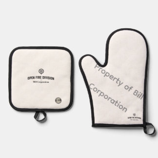 OPEN FIRE DIVISION – Bill Corporation Oven Mitt Ofenhandschuh & Topflappen-Set