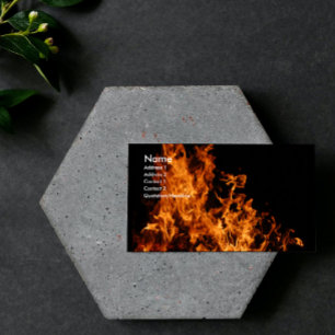 Open Flame Business Card Visitenkarte