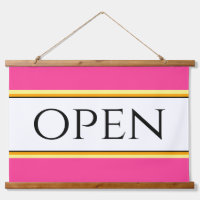 OPEN Fun Hellrosa, gelb-gelbe Streifen