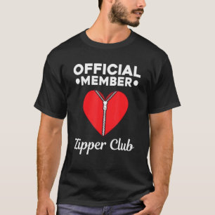 Open Heart Bypass Patient Erholung Zipper Club Squ T-Shirt