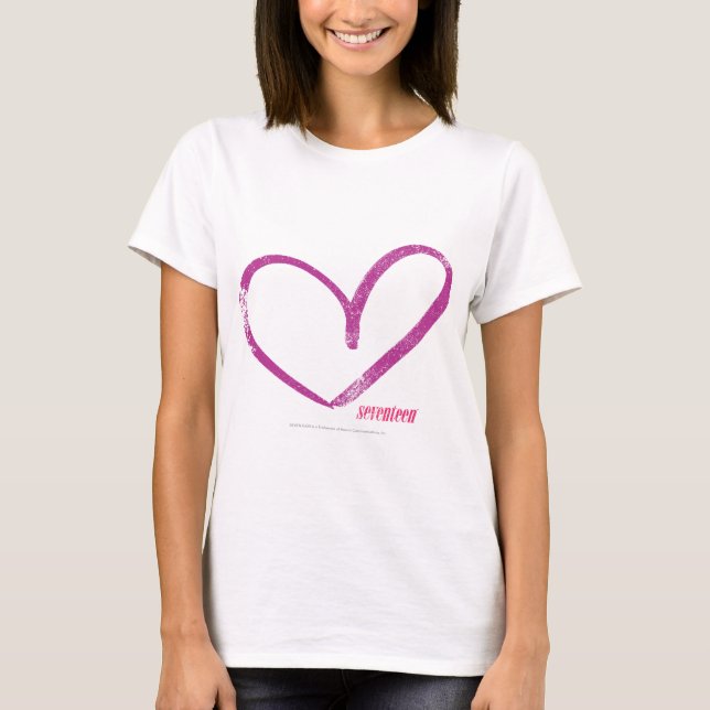 Open Heart Lila T-Shirt (Vorderseite)