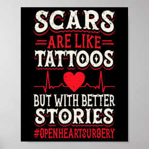 Open Heart Operation Byp Awareness Heart Proud Mam Poster