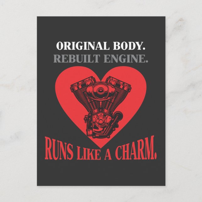 Open Heart Operation Gute Erholung Postkarte (Vorderseite)