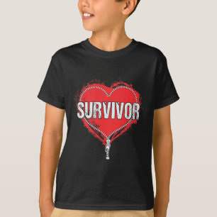 Open Heart Operation Survivor Cardiac New Life Ges T-Shirt
