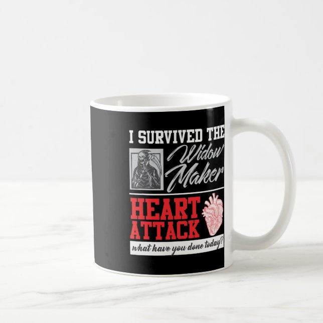 Open Heart Operation Survivor Widow Maker Heart At Kaffeetasse (Rechts)