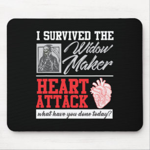 Open Heart Operation Survivor Widow Maker Heart At Mousepad