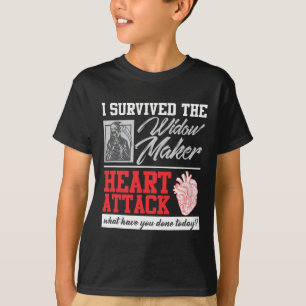 Open Heart Operation Survivor Widow Maker Heart At T-Shirt