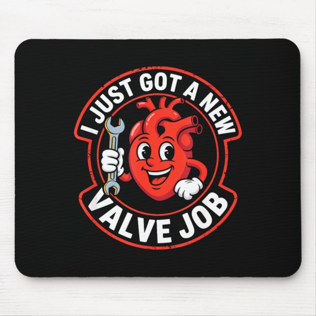 Open Heart Surgery Recovery Funny  Mousepad (Vorne)
