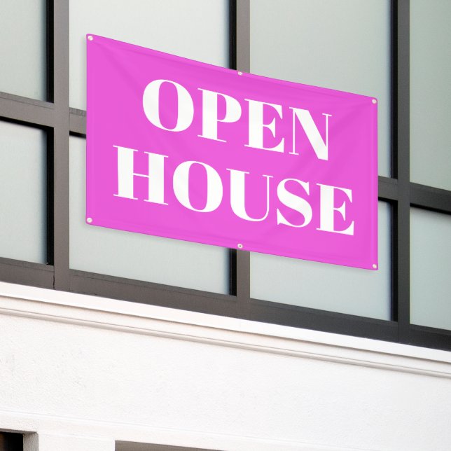 OPEN HOUSE Banner (Äußeres Gebäude)