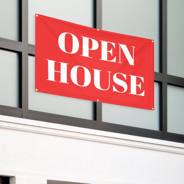 OPEN HOUSE Banner (Äußeres Gebäude)