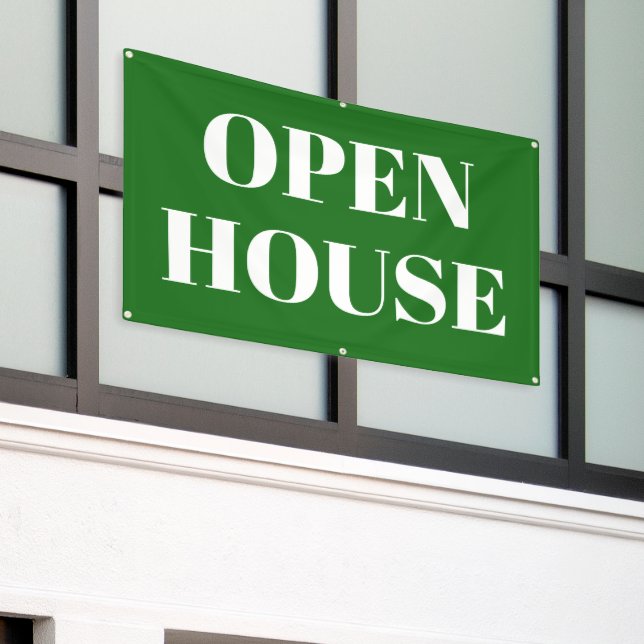 OPEN HOUSE Banner (Äußeres Gebäude)