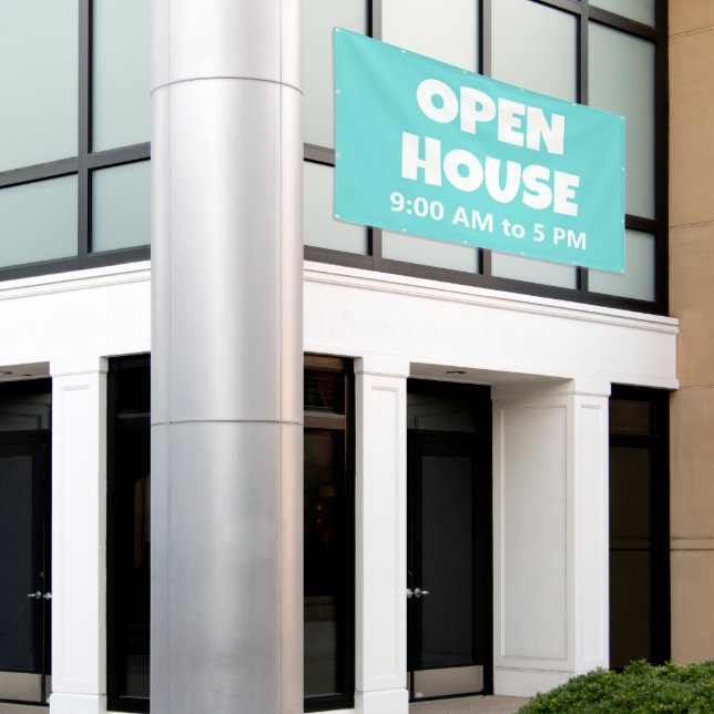 OPEN HOUSE Custom Banner (Äußeres Gebäude)