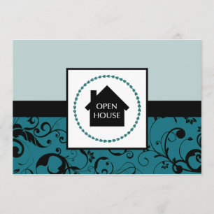 open house faire-part : damas professionnel