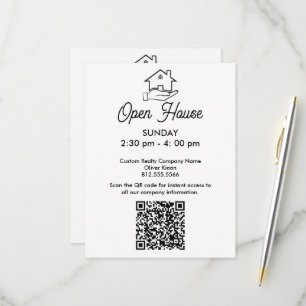 Open House Foto Pfeil Immobilien Hof RSVP Karte