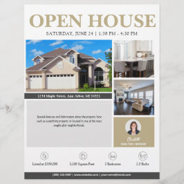 Open House Gold Real Anwesen Flyer