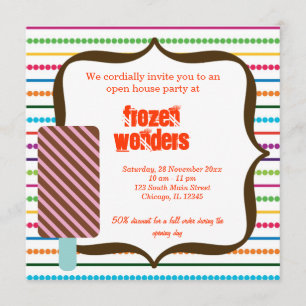 Open House Ice Cream Salon Einladung