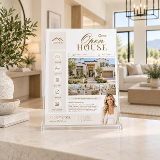 Open-House-Immobilienflyer, Immobilienmakler Flyer