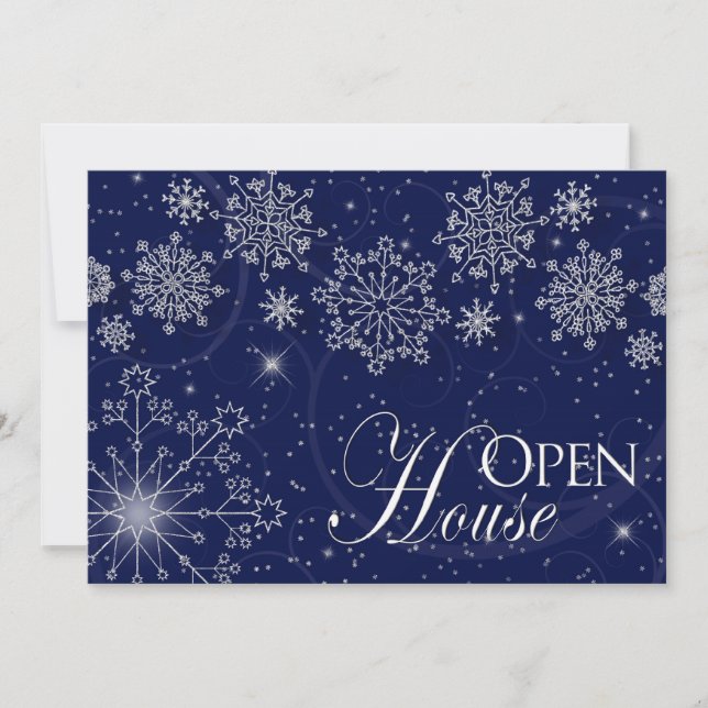 OPEN HOUSE - INVITATION - SAISON D'HIVER/FLAKES DE (Devant)
