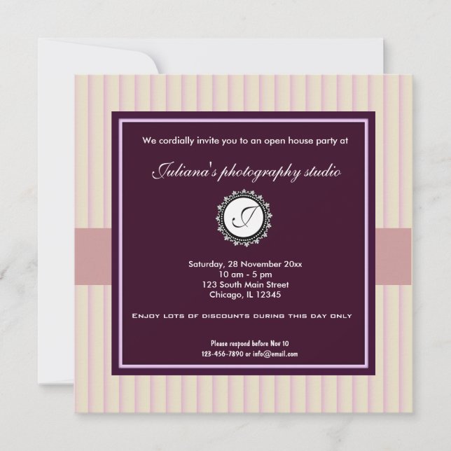 Open House New Business Einladung (Vorderseite)