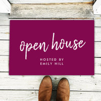 Open House Property Listing Pink Real Anwesen