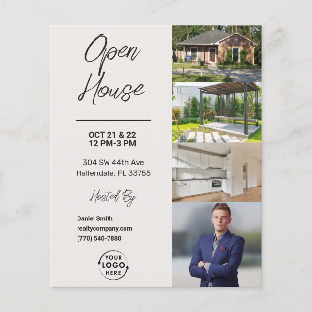 Open House | Real Anwesen Marketing Flyer (Vorne)