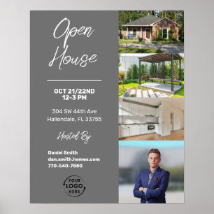 Open House   Real Anwesen Marketing Poster
