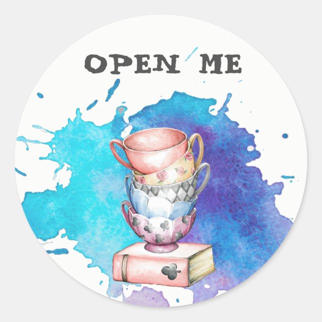 Open Me, Stickers Tea Party (Devant)