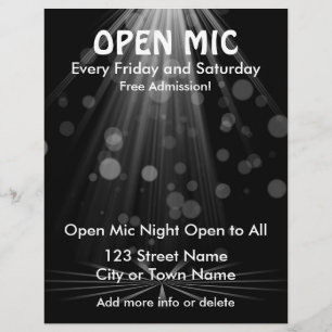 Open Mic Flyer