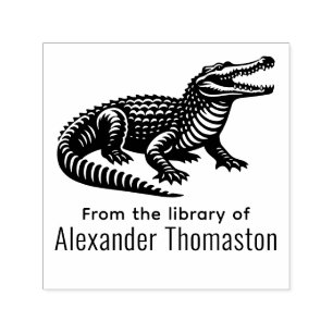 Open Mouth Crocodile aus der Bibliothek des Buchna Permastempel