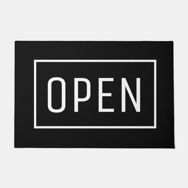OPEN SIGN FUßMATTE (Vorderseite)