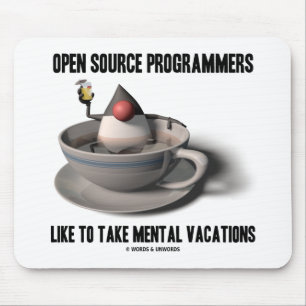 Open Source Programmierer wie Mental Vacations Mousepad