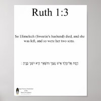 Open Source Translation Ruth 1:3 Poster