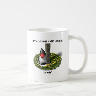 Open Source Tree Hugger Inside (Herzog) Kaffeetasse