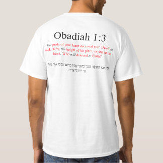Open Source Übersetzung Obadiah 1:3 T-Shirt