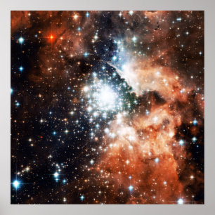 Open Star Cluster NGC 3603 im Carina-Nebel Poster