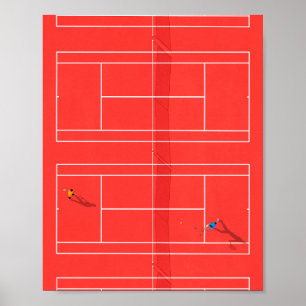 Open Tennis Grand Slam Poster