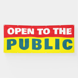 Open To The Public Event Banner