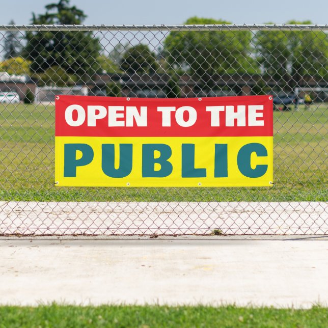 Open To The Public Event  Banner (Insitu)