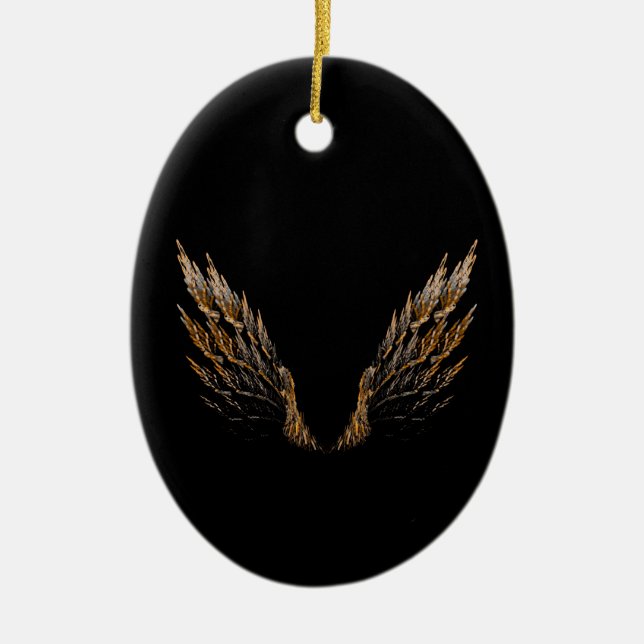 Open Wings Keramik Ornament (Vorne)