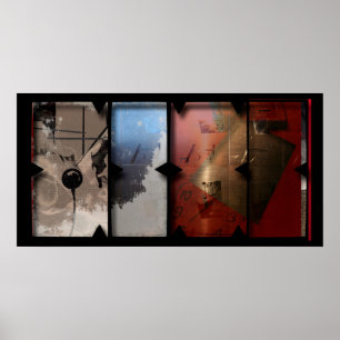 Open Work sur Open Red 13 Photomontage Poster