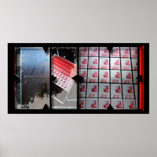 Open Work sur Open Red 15 Photomontage Poster