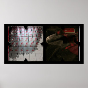 Open Work sur Open Red 16 Photomontage Poster