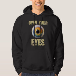 Open Your Eyes, Eyeball Design Hoodie