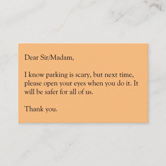 Open Your Eyes Visitenkarte (Vorderseite)