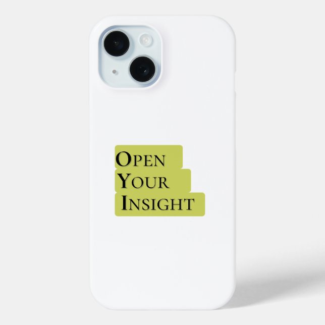 Open Your Insight | Inspirational Minimalist Phone Case-Mate iPhone Hülle (Rückseite)