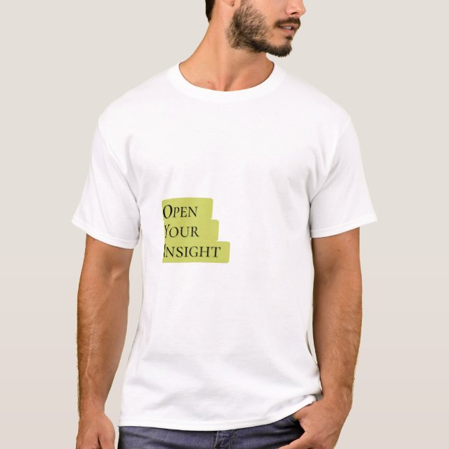 Open Your Insight – Men's Bold Minimalist T-Shirt  (Vorderseite)