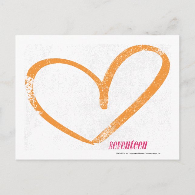 OpenHeart Orange Postkarte (Vorderseite)