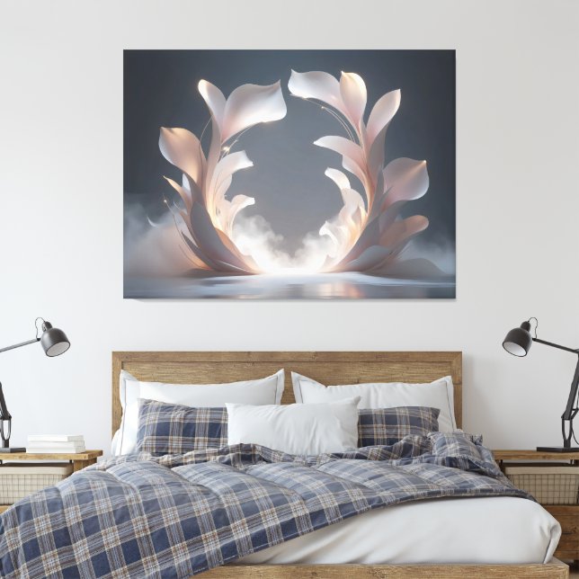 Opening Petal Portal Leinwanddruck (Insitu (Schlafzimmer))