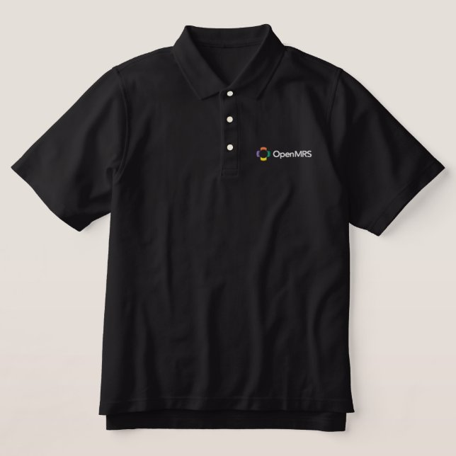 OpenMRS Polo - Schwarzes (Design Vorderseite)
