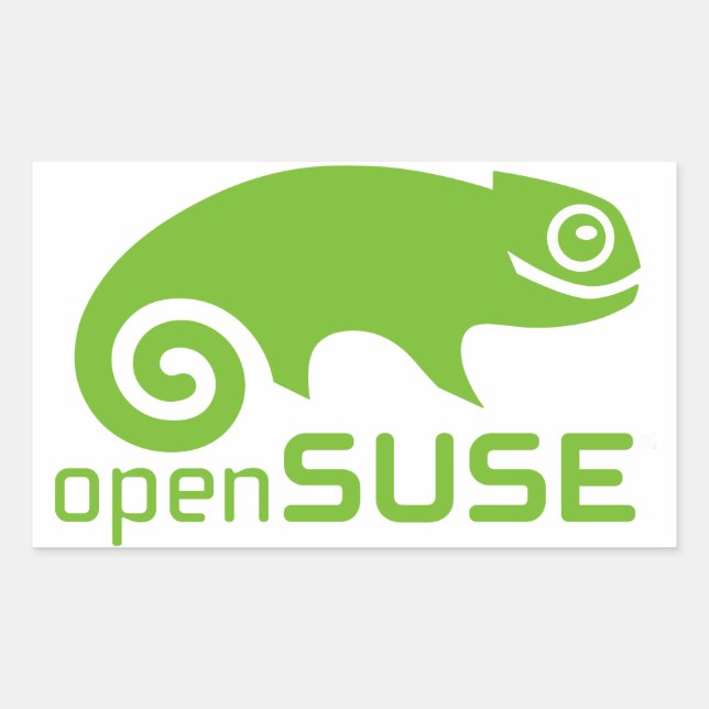 openSuzie Linux Logo Rechteckiger Aufkleber (Vorderseite)